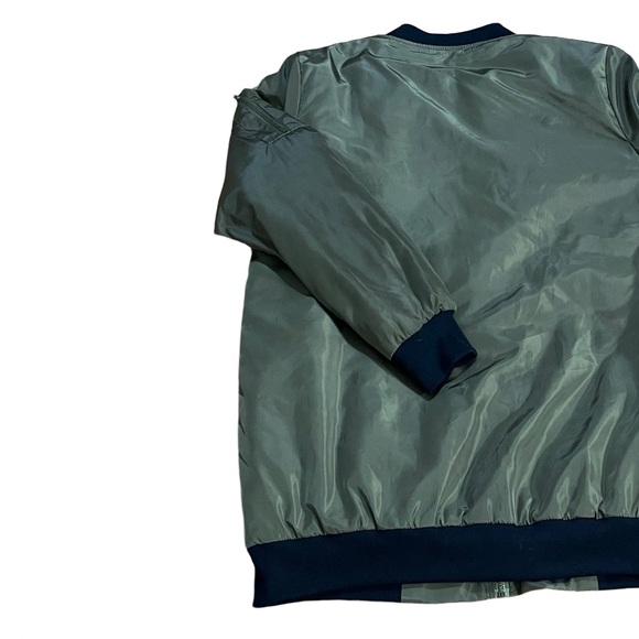 CLOSING SALE - New - Extended Olive Bomber Jacket - Picture 2 of 8